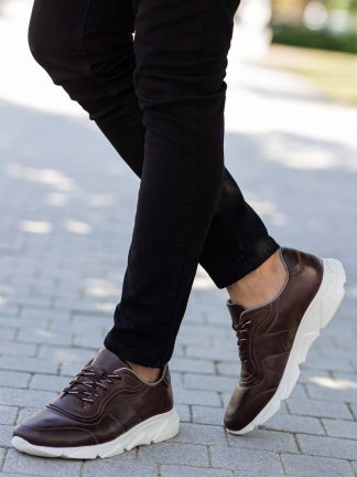 کفش کتانی مردانه قهوه ای فری‌مکس LSNS.HD.2022.355