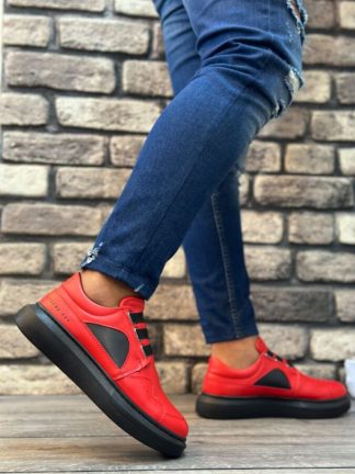 کفش کتانی مردانه قرمز پاناما کلاب T143210