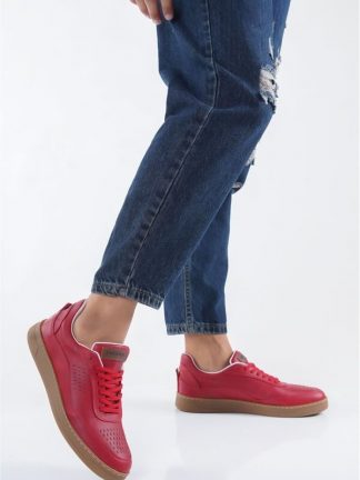 کفش کتانی مردانه قرمز پاناما کلاب T145527