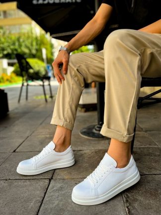 کفش کتانی مردانه سفید پاناما کلاب T145246
