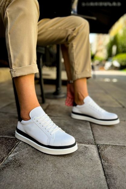 کفش کتانی مردانه سفید پاناما کلاب T146574