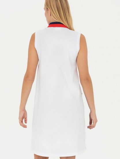 پیراهن و لباس مجلسی زنانه A-Form سفید یو اس پولو