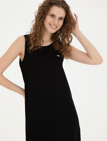 پیراهن و لباس مجلسی زنانه A-Form سیاه یو اس پولو