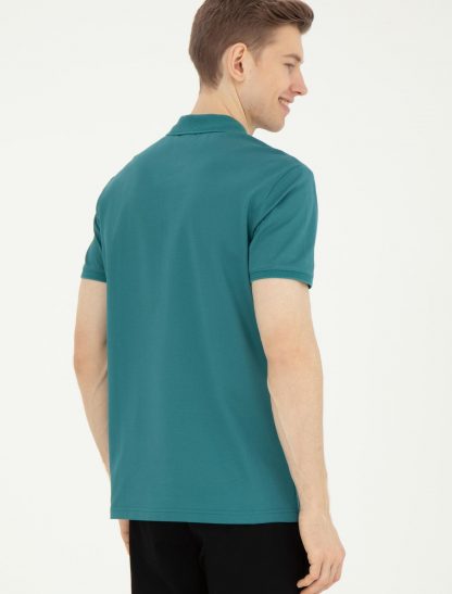 تی شرت مردانه معمولی سبز تیره یو اس پولو