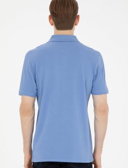 تی شرت مردانه معمولی آبی تیره یو اس پولو