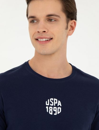تی شرت مردانه معمولی سرمه ای یو اس پولو