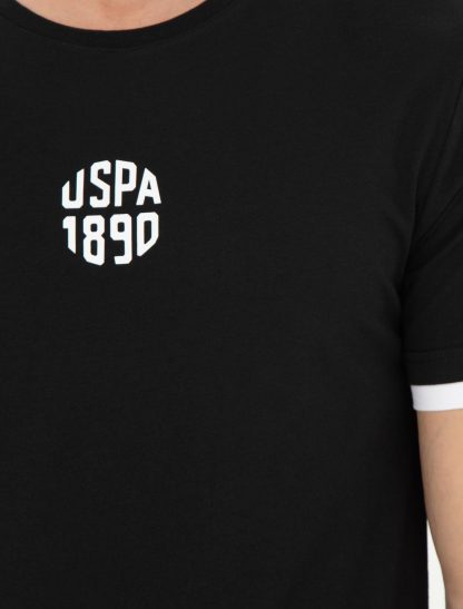 تی شرت مردانه معمولی سیاه یو اس پولو