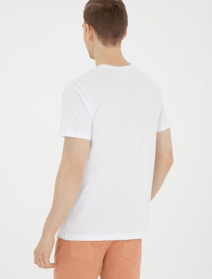 تی شرت مردانه معمولی سفید یو اس پولو