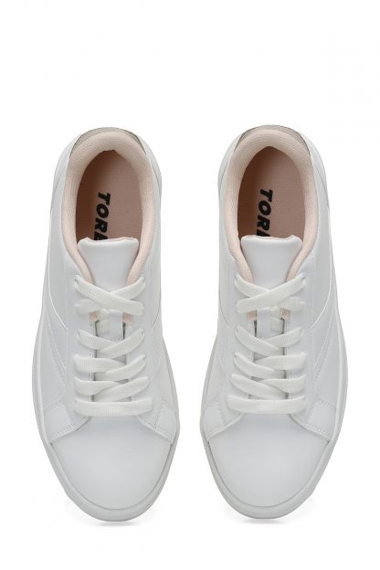 کفش کتانی زنانه سفید تورکس TRX24S-013 4FX