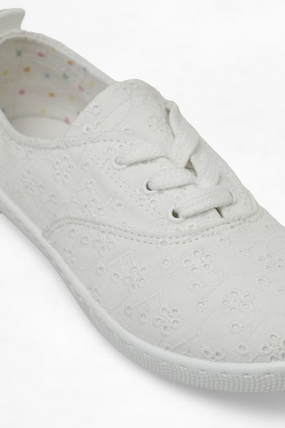 کفش کتانی زنانه سفید تورکس TRX24S-035 4FX