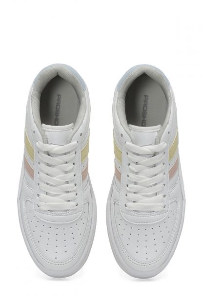 کفش کتانی زنانه سفید پراشات GOLDEN W 4FX