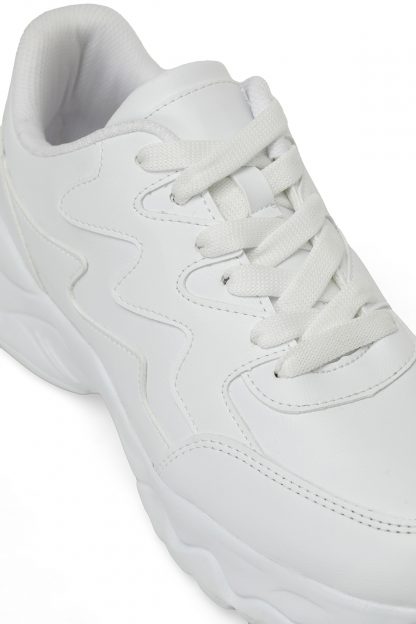 کفش کتانی زنانه سفید تورکس TRX24S-041 4FX