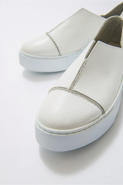 کفش کتانی زنانه سفید لووی شوز 5-100
