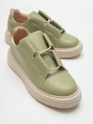 کفش کتانی زنانه سبز لووی شوز 17-405