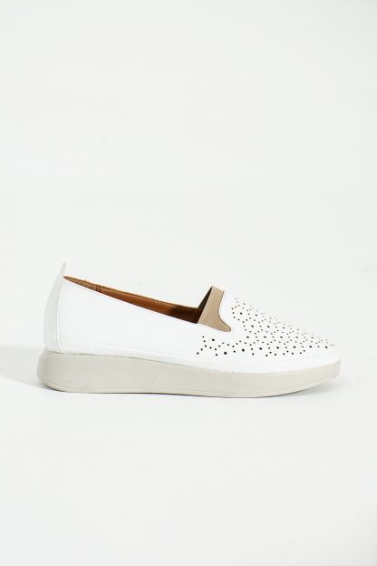 کفش کتانی زنانه سفید 43-3566-23