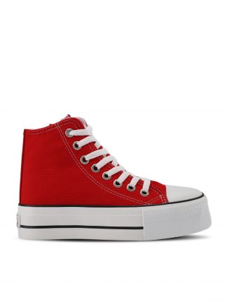 کفش کتانی زنانه قرمز اسلازنگر SA12LK211Y