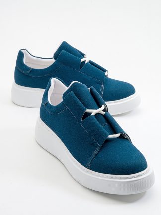 کفش کتانی زنانه آبی لووی شوز 17-405