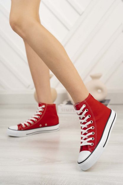 کفش کتانی زنانه قرمز فری‌مکس Freemax.4200
