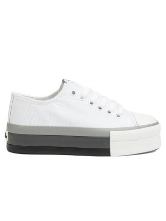 کفش کتانی زنانه سفید بنتون BN-30937