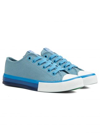 کفش کتانی زنانه آبی بنتون BN-90176