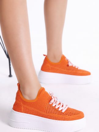 کفش کتانی زنانه نارنجی تونی بلک TBHMTSRS065