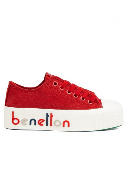 کفش کتانی زنانه قرمز بنتون BN-30936