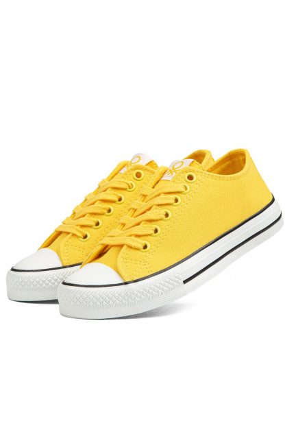 کفش کتانی زنانه زرد بنتون BN-90196