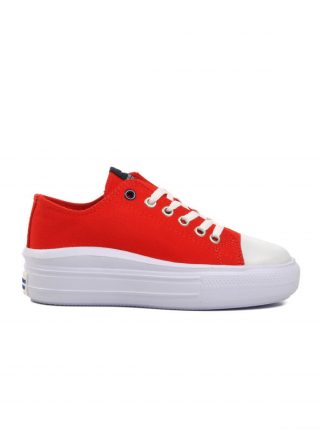 کفش کتانی زنانه قرمز T142910