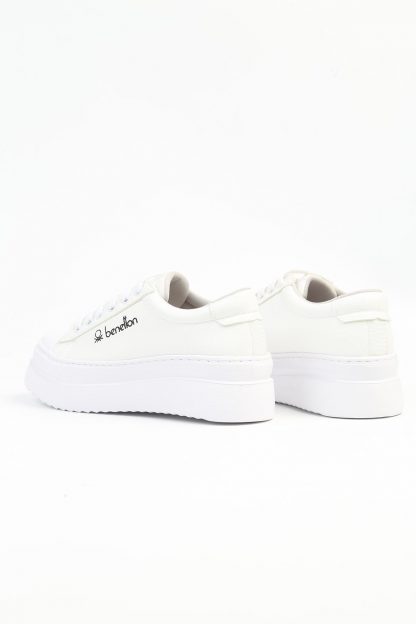 کفش کتانی زنانه سفید بنتون BN-31056