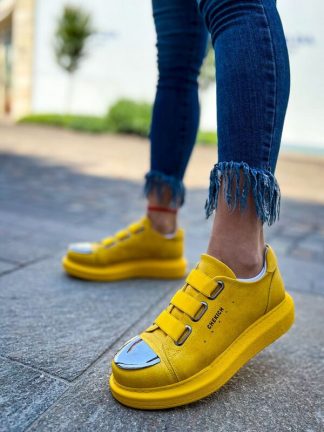 کفش کتانی زنانه زرد پاناما کلاب T145816