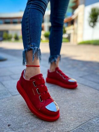 کفش کتانی زنانه قرمز پاناما کلاب T145818