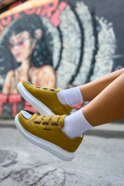 کفش کتانی زنانه زرد پاناما کلاب T146049