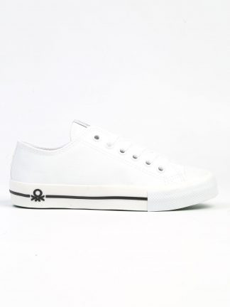 کفش کتانی زنانه سفید بنتون BN-31053
