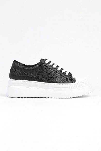 کفش کتانی زنانه مشکی بنتون BN-31056-Siyah Beyaz