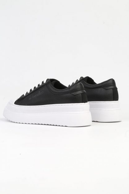 کفش کتانی زنانه مشکی بنتون BN-31056-Siyah Beyaz
