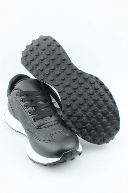 کفش کتانی زنانه مشکی G42Z333074-Siyah Beyaz