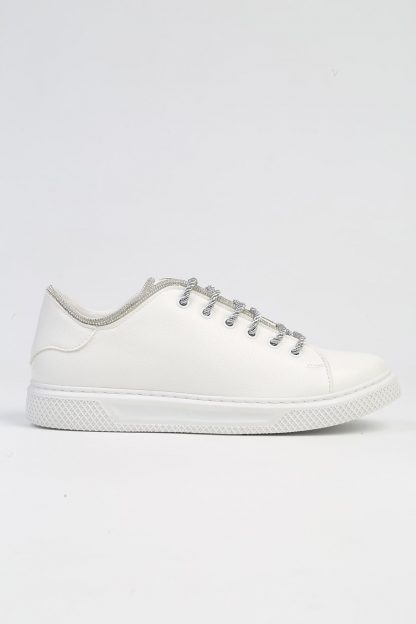 کفش کتانی زنانه سفید پیر کاردین PC-53155
