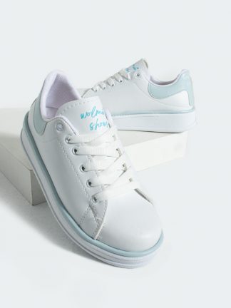 کفش کتانی زنانه سفید 1-340-24BMavi