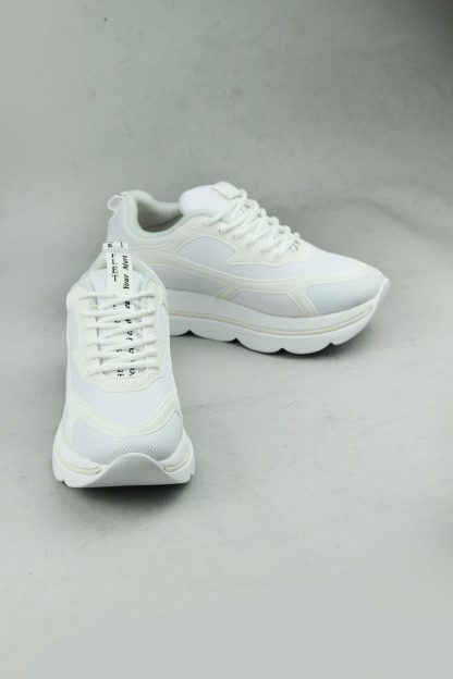 کفش کتانی زنانه سفید O58Z0F0149-Beyaz