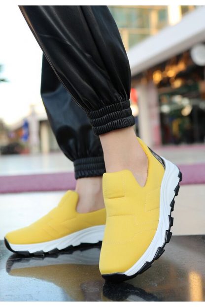 کفش کتانی زنانه زرد پاناما کلاب T149571