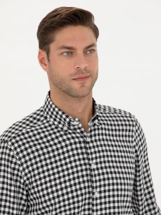 پیراهن مردانه سیاه پیرکاردین