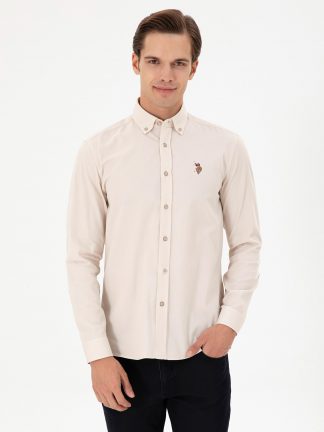 پیراهن مردانه طوسی یو اس پولو