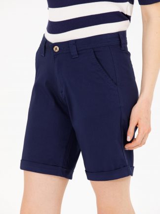 شلوارک زنانه سرمه ای یو اس پولو