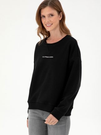 سویشرت زنانه مشکی یو اس پولو