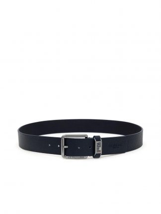 کمربند مردانه سرمه ای یو اس پولو