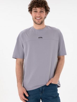 تی شرت مردانه خاکستری روشن یو اس پولو