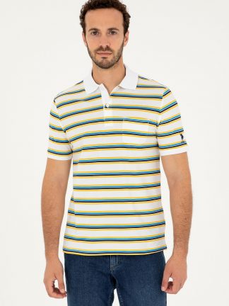 پولوشرت مردانه سفید یو اس پولو