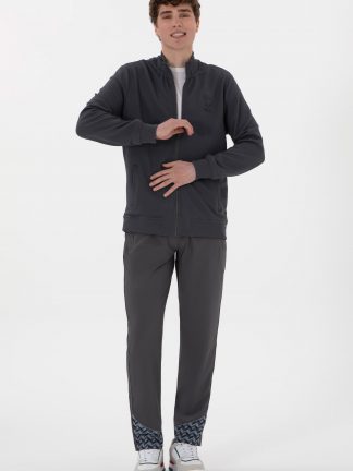 شلوار راحتی مردانه خاکستری تیره یو اس پولو