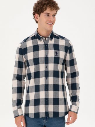 پیراهن مردانه سرمه ای یو اس پولو