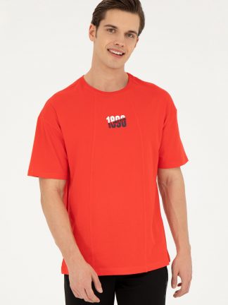 تی شرت مردانه قرمز یو اس پولو